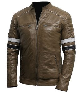 biker leather jacket distress vintage