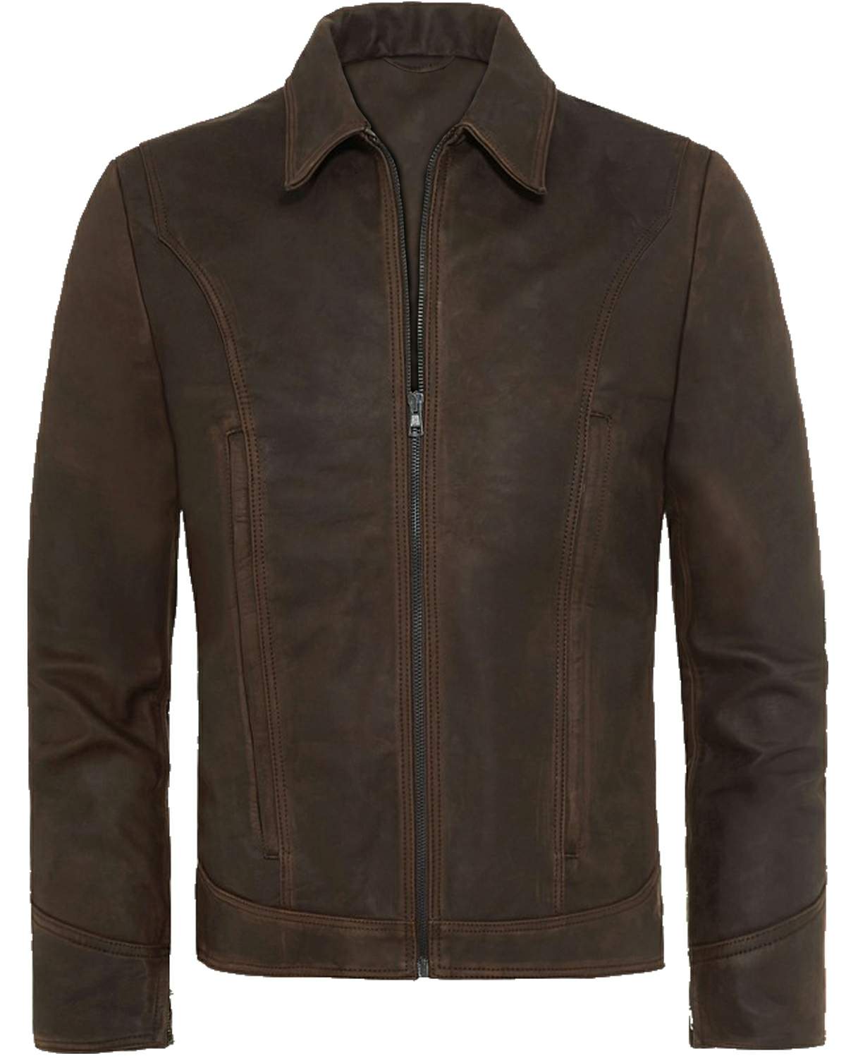brown snuff leather jacket