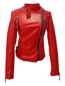 christmas essentials, exciting red leather jacket