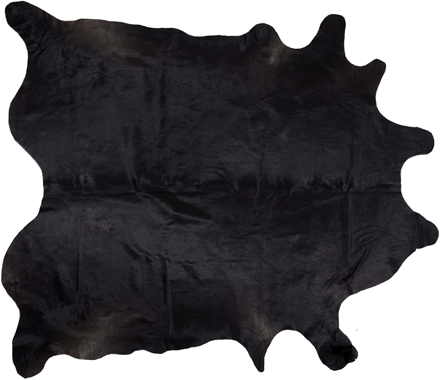 cowhide rugs jet black
