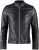 Cafe Racer Leather Jacket, Mens Black Genuine