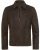 Genuine Brown Snuff Leather Jacket, Sheepskin Taffeta Lining