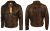 Distressed Brown Leather Jacket 80’s Collection